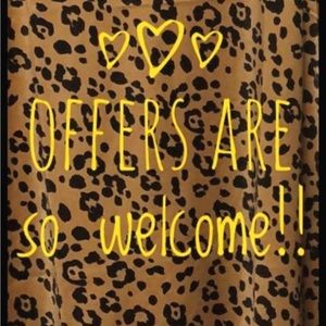 Offers are always welcome!